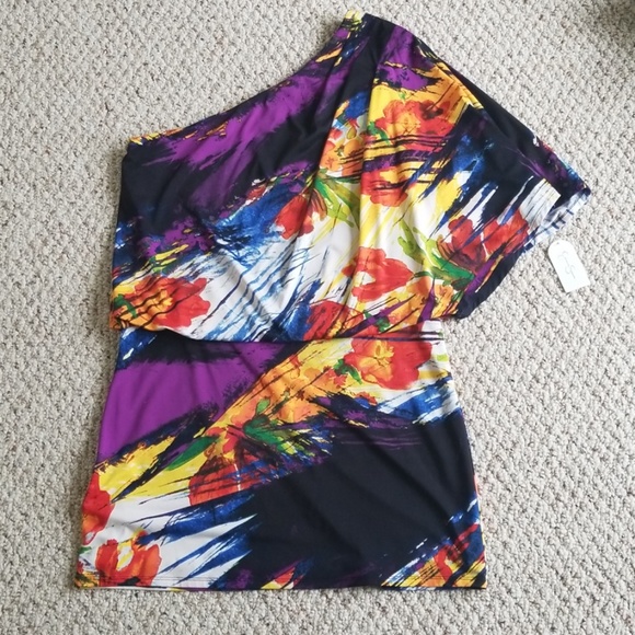 Artistic Print Mini Dress - Picture 2 of 5